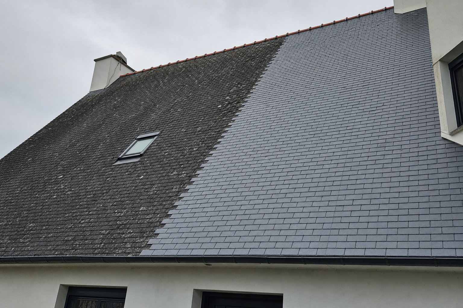 Étapes d'une rénovation de toiture ardoise à Rennes — chantier en cours MD Toiture