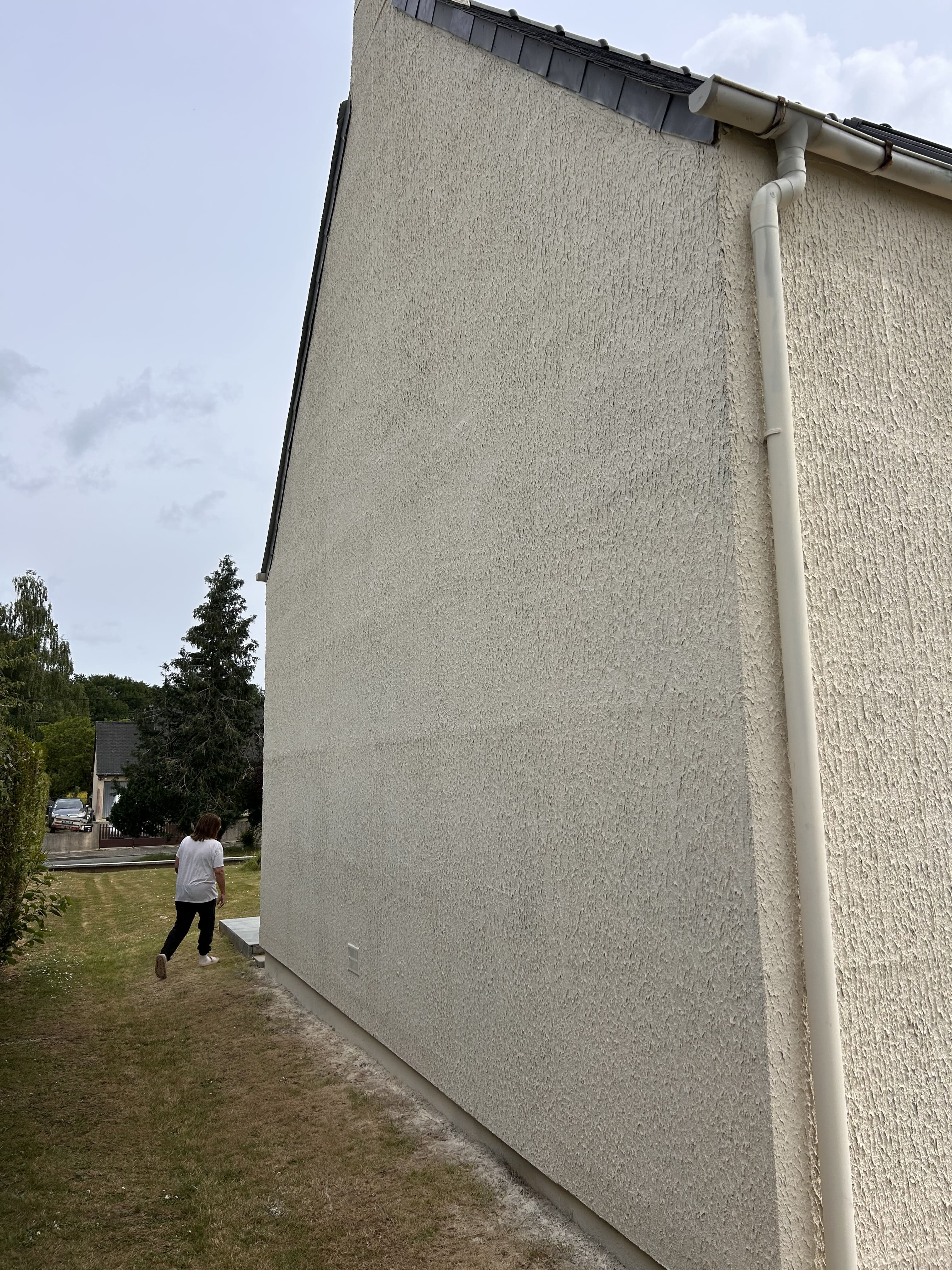 Nettoyage façade vert-de-gris algues mousse Rennes — traitement anti-mousse MD Toiture